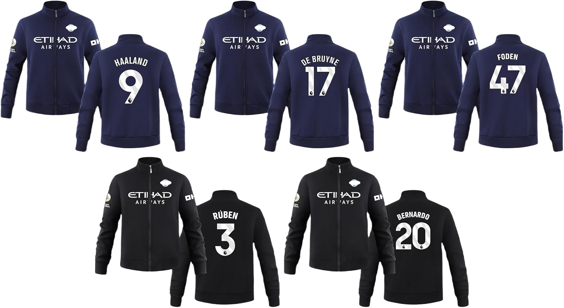 ベルナルドマンチェスターシティユニフォーム長袖デブライネハーランド